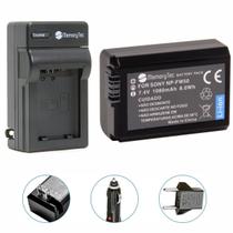 Kit Bateria + Carregador NP-FW50 para câmera digital e filmadora Sony NEX-3, NEX-3A, NEX-3D, NEX-5, NEX-5K - Memorytec