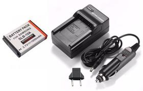 Kit Bateria + Carregador SLB-10A para Samsung ES60, HZ10W, L100, L301, M110, NV9, P1000, SL202, TL9, WB500 - Memorytec