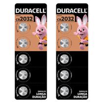 Kit Bateria de Lítio CR2032 3V (10 Unidades) - DURACELL