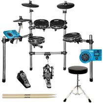 Kit Bateria Eletrônica X-Pro C. Ibanez Ed44 Rack Cromado