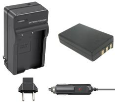 Kit Bateria EN-EL9 + carregador para câmera digital e filmadora Nikon D40, D40 SLR, D40X, D60, D3000, D5000