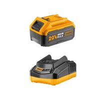 Kit Bateria Ingco 4.0a e Carregador Bivolt 20v Kit Bateria Ingco 4.0a e Carregador Bivolt 20v