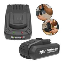 Kit Bateria Lítio Recarregável 2Ah + Carregador 18v Bivolt Wesco Indicador Carga Inteligente Rápido