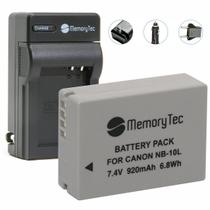 Kit Bateria NB-10L + carregador para Canon G1X, SX40, SX40HS Kit Bateria NB-10L + carregador para Canon G1X, SX40, SX40HS