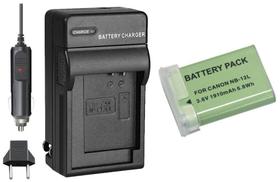 Kit Bateria NB-12L + carregador para Canon PowerShot N100 White, VIXIA mini X - Memorytec