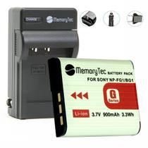 Kit Bateria NP-BG1/FG1 + carregador para câmera digital e filmadora Sony Cyber-shot DSC-H10, DSC-W100, DSC-T20 - Memorytec