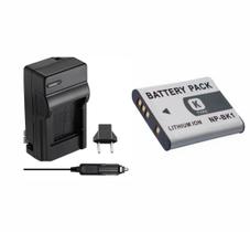 KIT Bateria NP-BK1 FK1+ Carregador LI-50B Para Sony