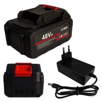 Kit Bateria Recarregável 48V Fonte Carregador 21V Alta Performance para Ferramentas Portáteis com Encaixe Universal e Carregamento Rápido