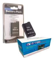 Kit Bateria recarregável Compatível PSP Slim + Fonte Alimentação PSP Carregador Adaptador Ac Bivolt Kit Bateria recarregável Compatível PSP Slim + Fonte Alimentação PSP Carregador Adaptador Ac Bivolt