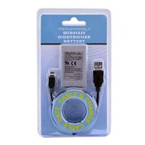 Kit Bateria Recarregável P/ Controle Manete Console Ps3 Playstation 3 1800mah com Cabo Carregador Usb