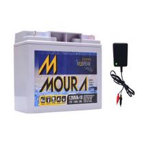 Kit Bateria Selada 12V 18Ah Moura + Carregador 12V Led
