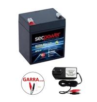 Kit Bateria Selada 12v 5ah + Carregador De Bateria 12v