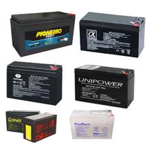 Kit Bateria Selada 12v 7ah Mm + Carregador Garra Jacaré