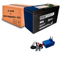 Kit Bateria Selada 12v 9ah + Carregador 12v Bandeirante Kit Bateria Selada 12v 9ah + Carregador 12v Bandeirante