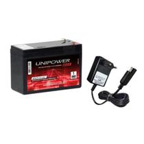 Kit Bateria Unipower 12v 7,2ah Carregador PLUG PADRÃO Brinquedos