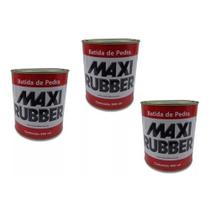 Kit Batida De Pedra Preto 3,6L 3un Maxi Rubber