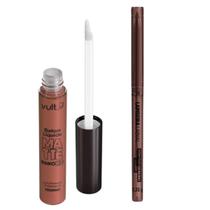 Kit Batom Líquido + Lapiseira Labial Vult Real Color Bronze