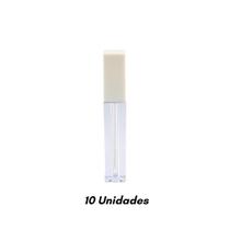 Kit Batom Matte Liquido Frasco Quadrado Vazio 4,5ml 10 unds