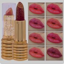 Kit Batom Pure Glitter Pink 21 - 3 unidades cores sortidas Kit Batom Pure Glitter Pink 21 - 3 unidades cores sortidas