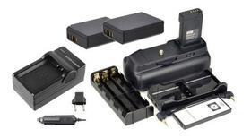 Kit Battery Grip 1100DH + 2 Baterias LP-E10 MemoryTec + Carregador Compatível com Canon T5 / T6 / T7