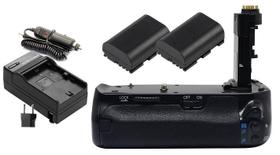 Kit Battery Grip BG-E21 para câmera Canon EOS 6D Mark II + 2 Baterias + Carregador