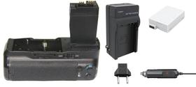Kit Battery Grip BG-E8 + 1 bateria LP-E8 + carregador para Canon EOS T2i, T3i, T4i e T5i - Memorytec