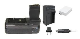 Kit Battery Grip BG-E8 + 1 Bateria LP-E8 MemoryTec + Carregador para Canon T2i / T3i / T4i / T5i