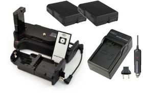 Kit Battery Grip MB-D5100 para Nikon D5100 D5200 + 2 baterias EN-EL14 + Carregador