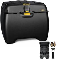 Kit Baú 160L Com Suporte Universal Icbras Para Moto Motoboy Delivery Reforçado Com Garantia