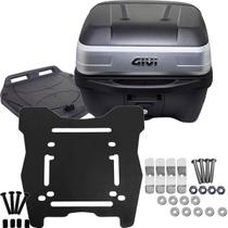 Kit Bau 33 L + Bagageiro Xtz 150 Crosser 2014 a 2025 Em Diante Metalx + Givi