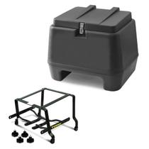 Kit baú 80 litros + suporte removível today