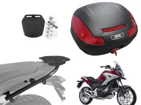 Kit Bau Givi E470N + Suporte Scam Spto607 Honda Nc750X 2022+