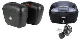 Kit Bau moto Bauleto Givi E45 Monolock Traseiro + Givi E-21 Lateral Par