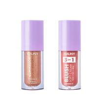 Kit Bauny Iluminador Liquido Sunset+ Blush Líquido Sunny