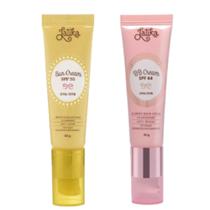 Kit BB Cream Anti-Rugas FPS44 Bege Médio + Protetor Solar Latika Sun Cream FPS50