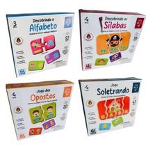 Kit Be A Ba NIG 4 Jogos Educativos Pedagógicos Alfabetização Infantil Kit Be A Ba NIG 4 Jogos Educativos Pedagógicos Alfabetização Infantil