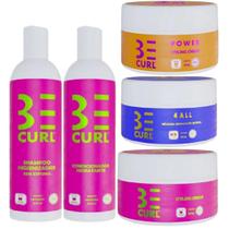 Kit Be Curl Tratamento,Definição Cabelos Cacheados Ondulados