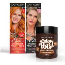 Kit Beautycolor Ind 1un 96.44 + 1un 9.1 + Color Pots Ruivo Dourado Kit Beautycolor Ind 1un 96.44 + 1un 9.1 + Color Pots Ruivo Dourado