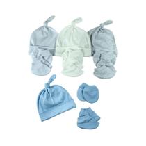 Kit Bebê 12 Peças 4 Toucas, 4 pares de Luvas e 4 pares de Sapatinhos Menino Menina Cha Revelação Kit Bebê 12 Peças 4 Toucas, 4 pares de Luvas e 4 pares de Sapatinhos Menino Menina Cha Revelação