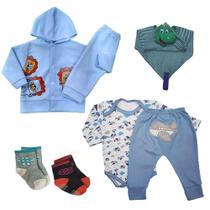 Kit Bebê 7 Peças Conjunto Soft e Conjunto Body Mijão Naninha Kit Bebê 7 Peças Conjunto Soft e Conjunto Body Mijão Naninha