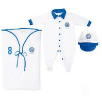 Kit Bebê Bahia Saída de Maternidade Branco 3 Pçs Oficial Kit Bebê Bahia Saída de Maternidade Branco 3 Pçs Oficial