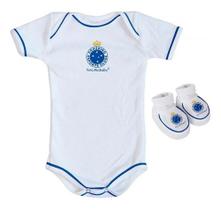 Kit Bebê Body E Pantufa Cruzeiro Saída Maternidade I Oficial