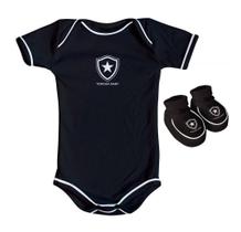 Kit Bebê Botafogo 2 Peças Preto Torcida Baby Kit Bebê Botafogo 2 Peças Preto Torcida Baby