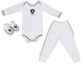Kit Bebê Botafogo 3 Peças Longo Torcida Baby
