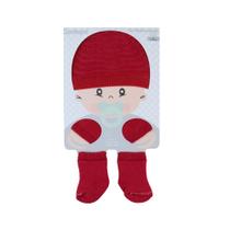Kit Bebê Centopé Maternidade 3 Peças Vermelho - 00063 Kit Bebê Centopé Maternidade 3 Peças Vermelho - 00063