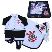 Kit Bebê Corinthians com Manta e Flâmula Oficial