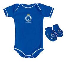 Kit Bebê Cruzeiro Body E Pantufa Saída Maternidade Oficial