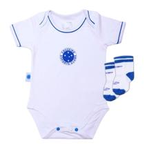 Kit Bebê Cruzeiro com Body e Meia Oficial