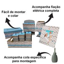 Kit Bebe Decoração Coroa Quarto Menino Berço Maternidade Mdf