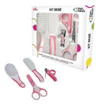 Kit Bebê - Escova Pente Cortador de unha tesourinha tesoura Pais e Filhos-Rosa Kit Bebê - Escova Pente Cortador de unha tesourinha tesoura Pais e Filhos-Rosa